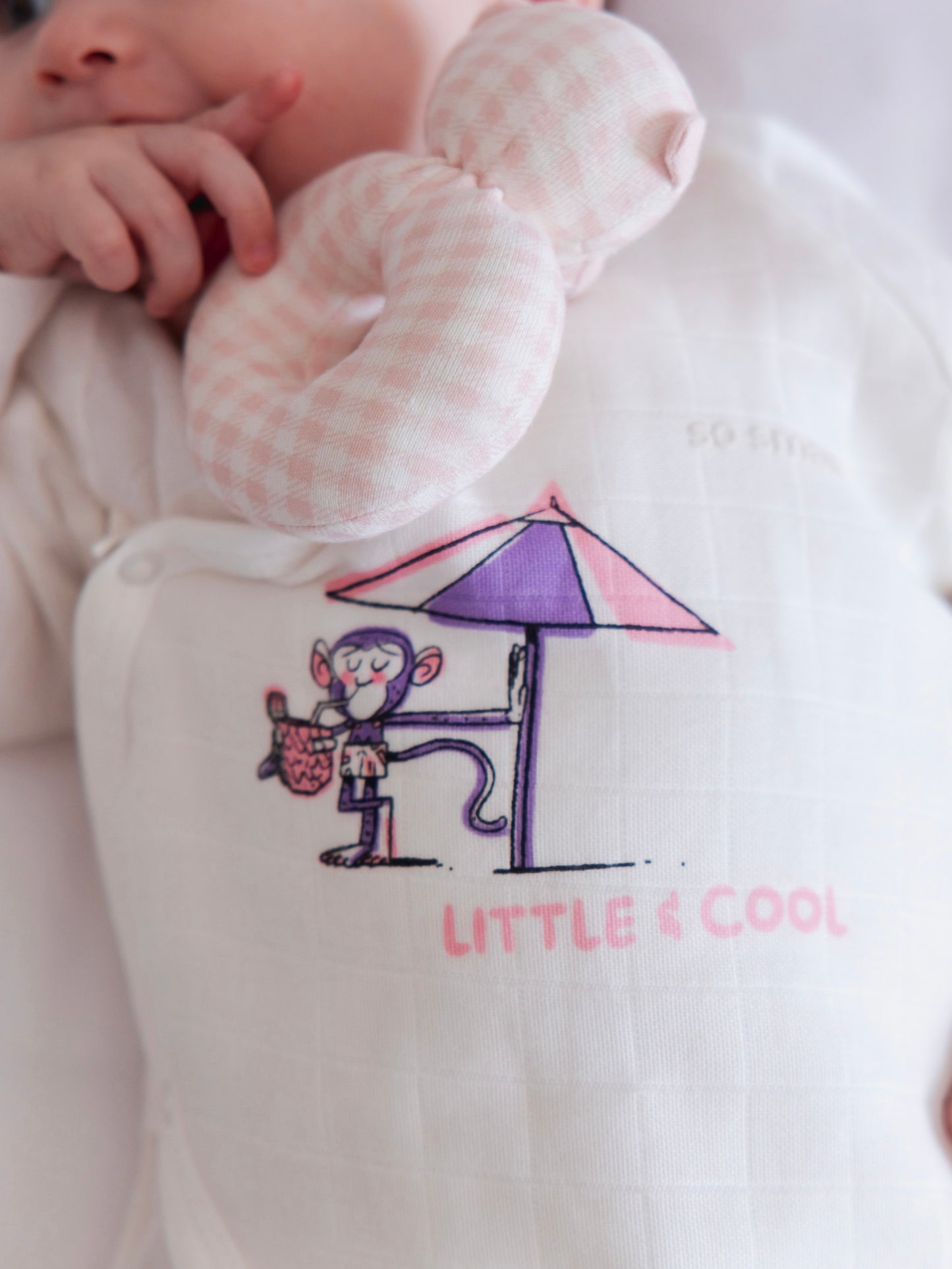so small Organic Wrapover Kimono- Little & Cool