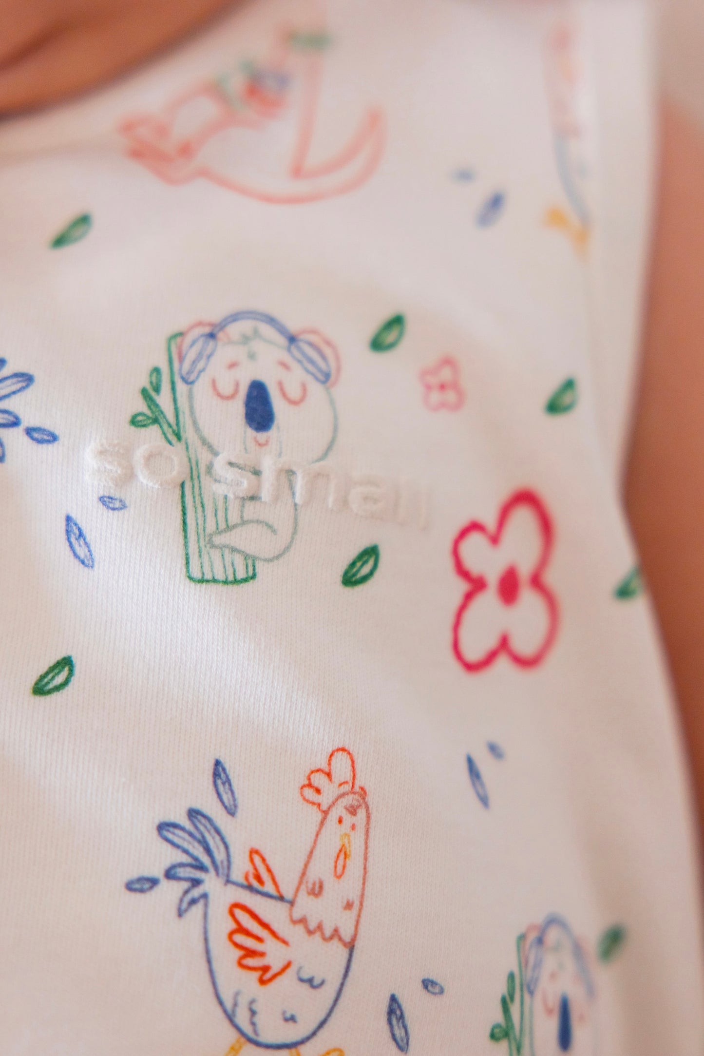 so small Organic Sleeveless Romper- Lazy. Daisy. Dreams