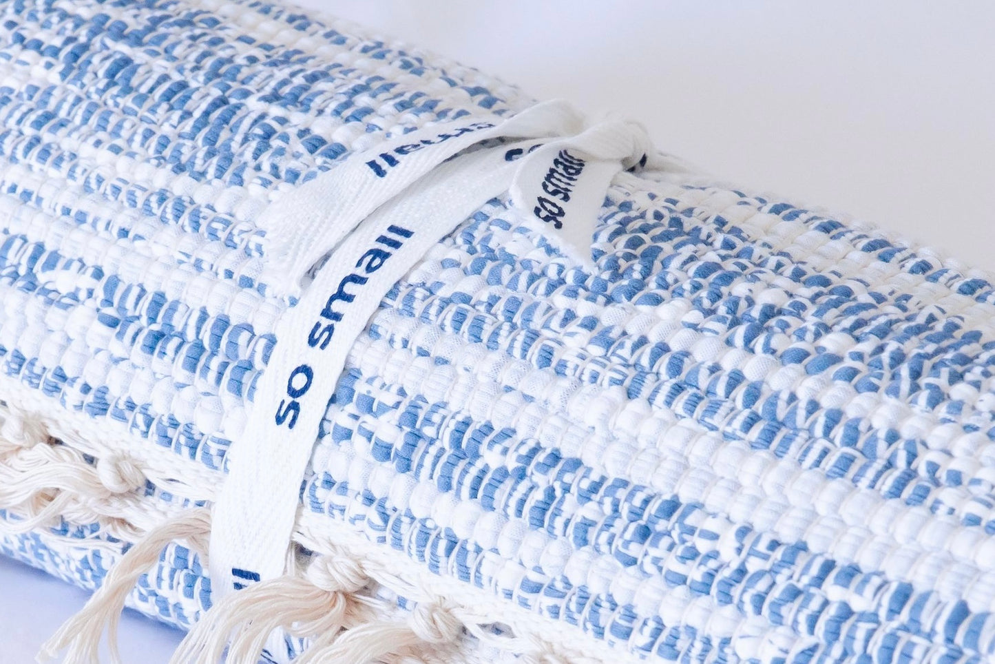 so small Organic Hand-Woven Play Mat- Sea Waves
