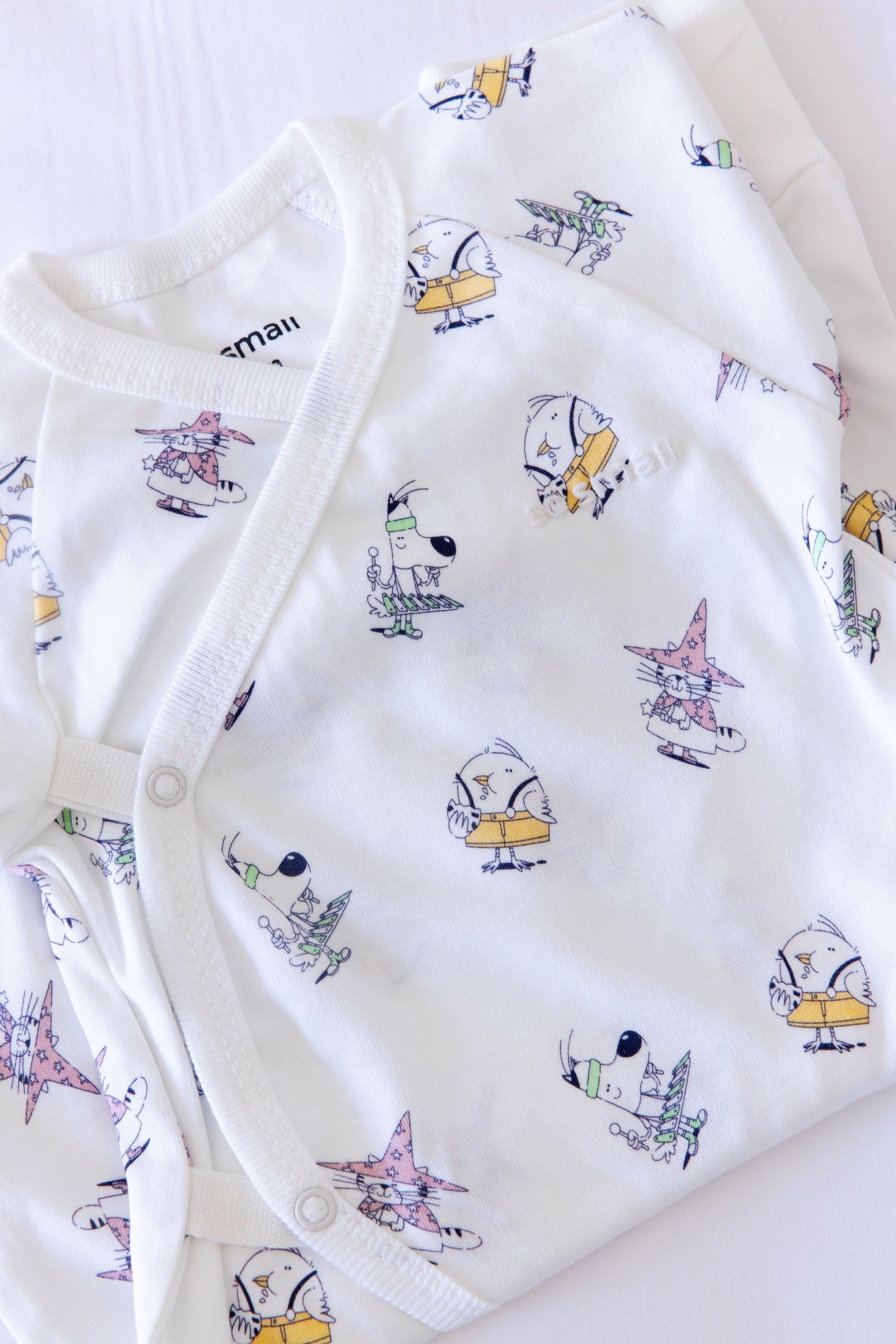 so small Organic Wrapover Kimono- Carnival