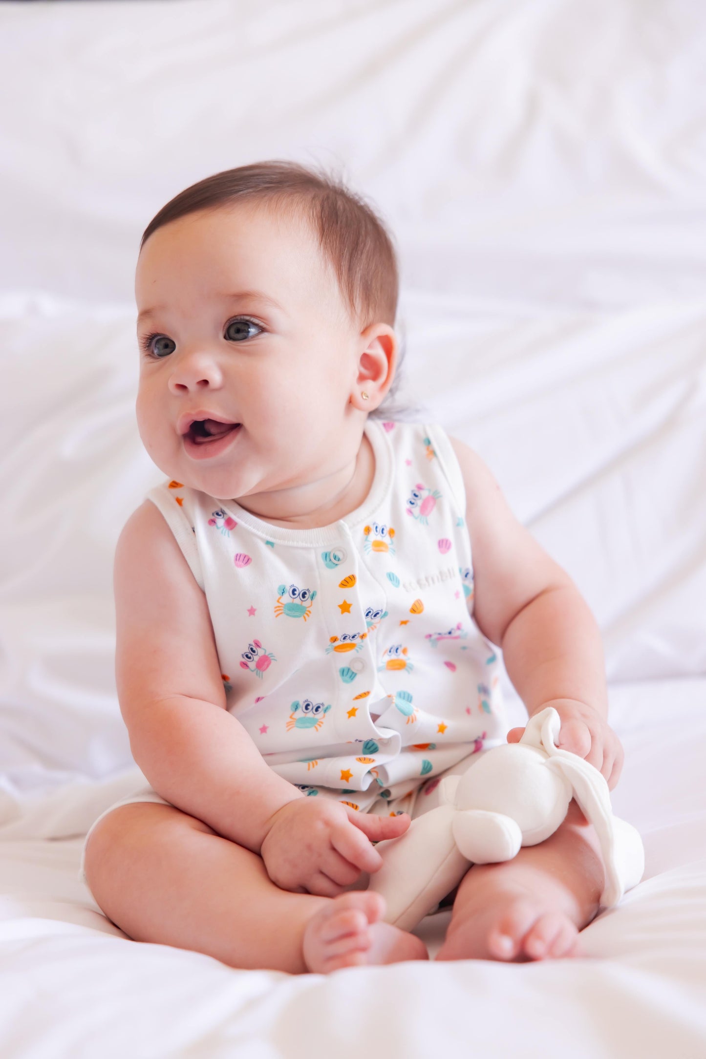 so small Organic Sleeveless Romper- Friends of the Sea