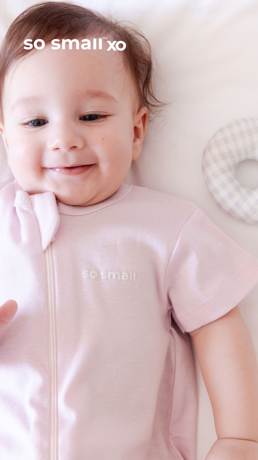 رومبر بنصف كم و سوستة من القطن المصري الفاخر-لون زهري بون بون