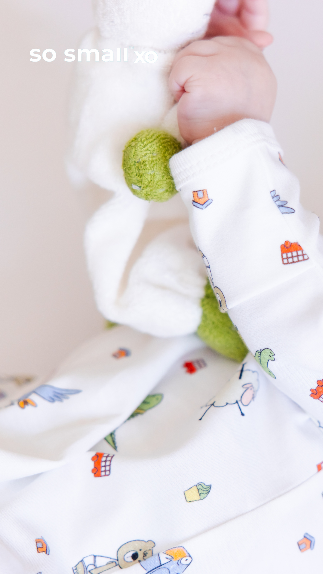 so small xo Zipper Footie- Playdates & Cupcakes