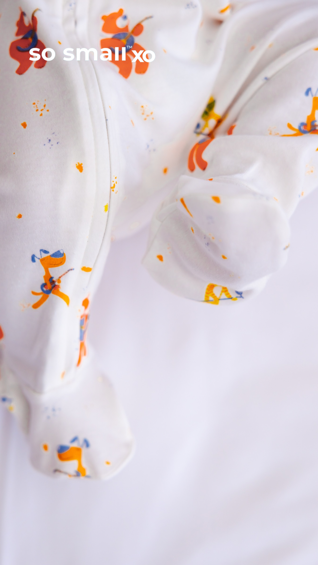 so small xo Zipper Footie- Dance with Me (Sold without Beanie)