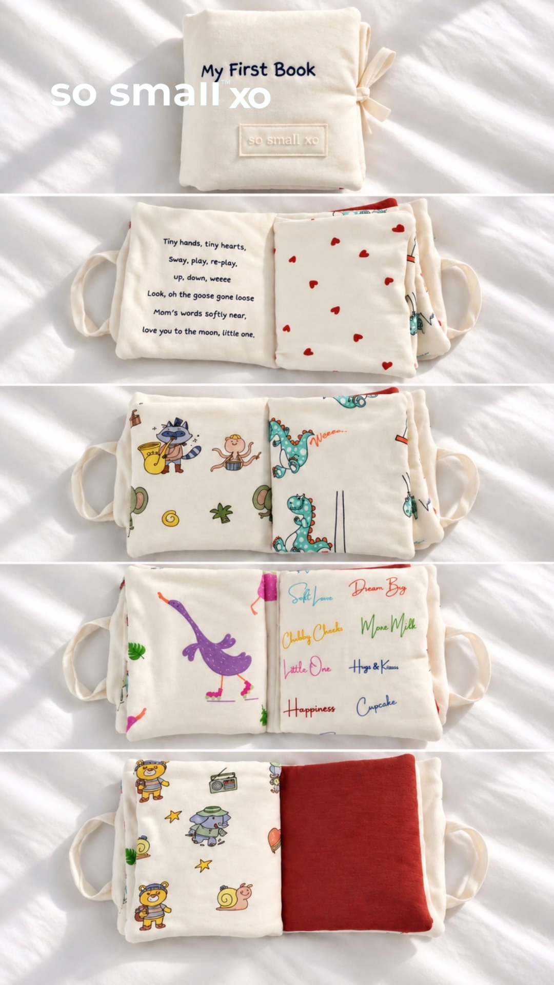 so small xo Baby's Soft Book