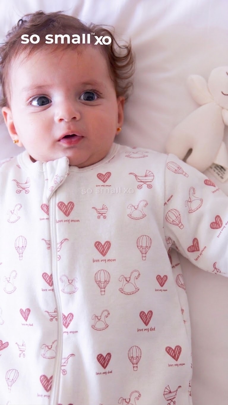 so small xo Padded Winter Footie- Love my mom. Love my Dad