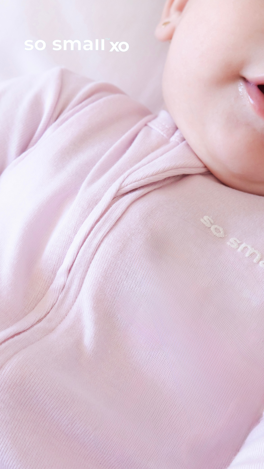 so small xo Zipper Footie- Bon Bon