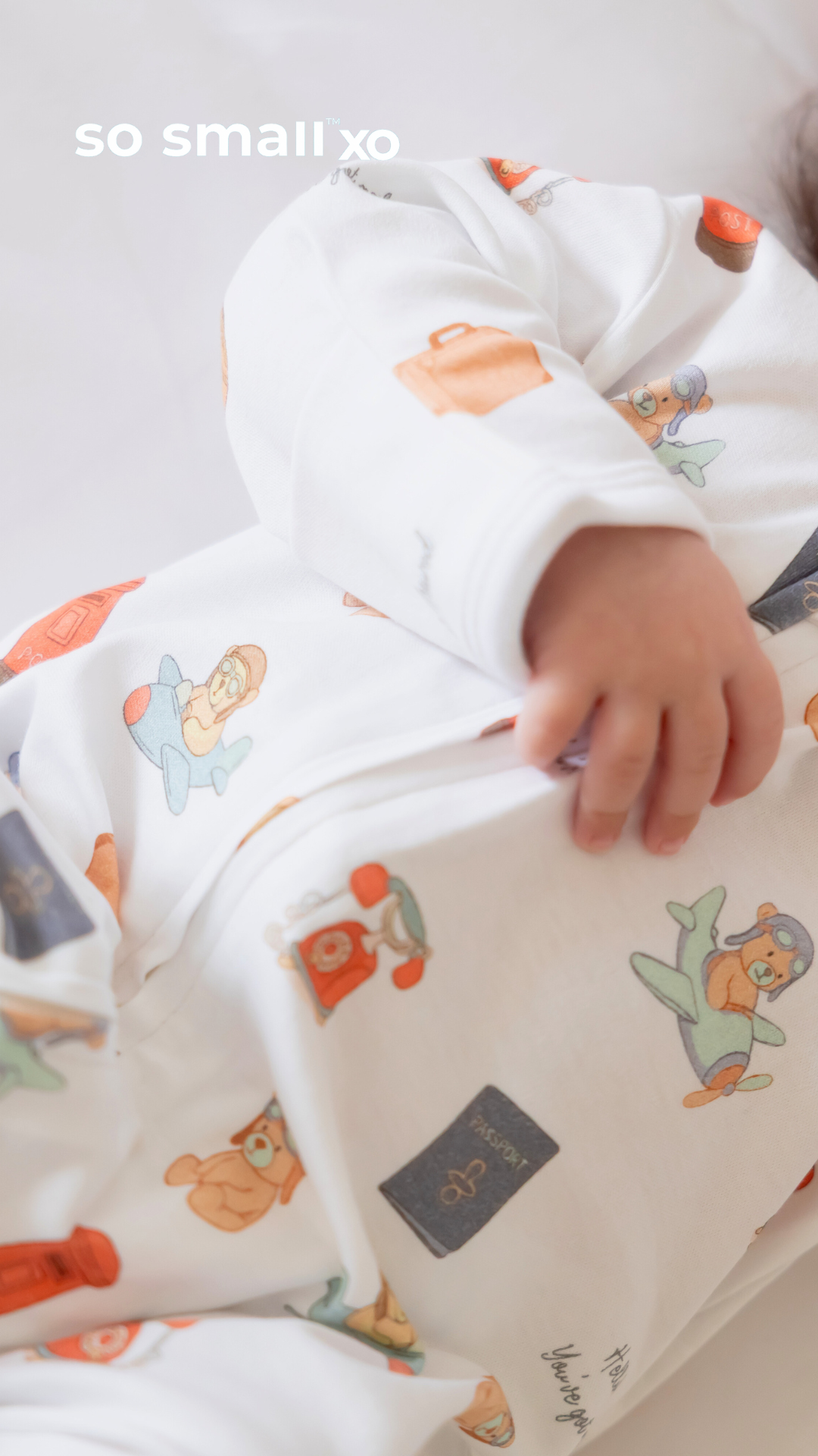 so small xo Zipper Footie- Mom! You've Got Mail