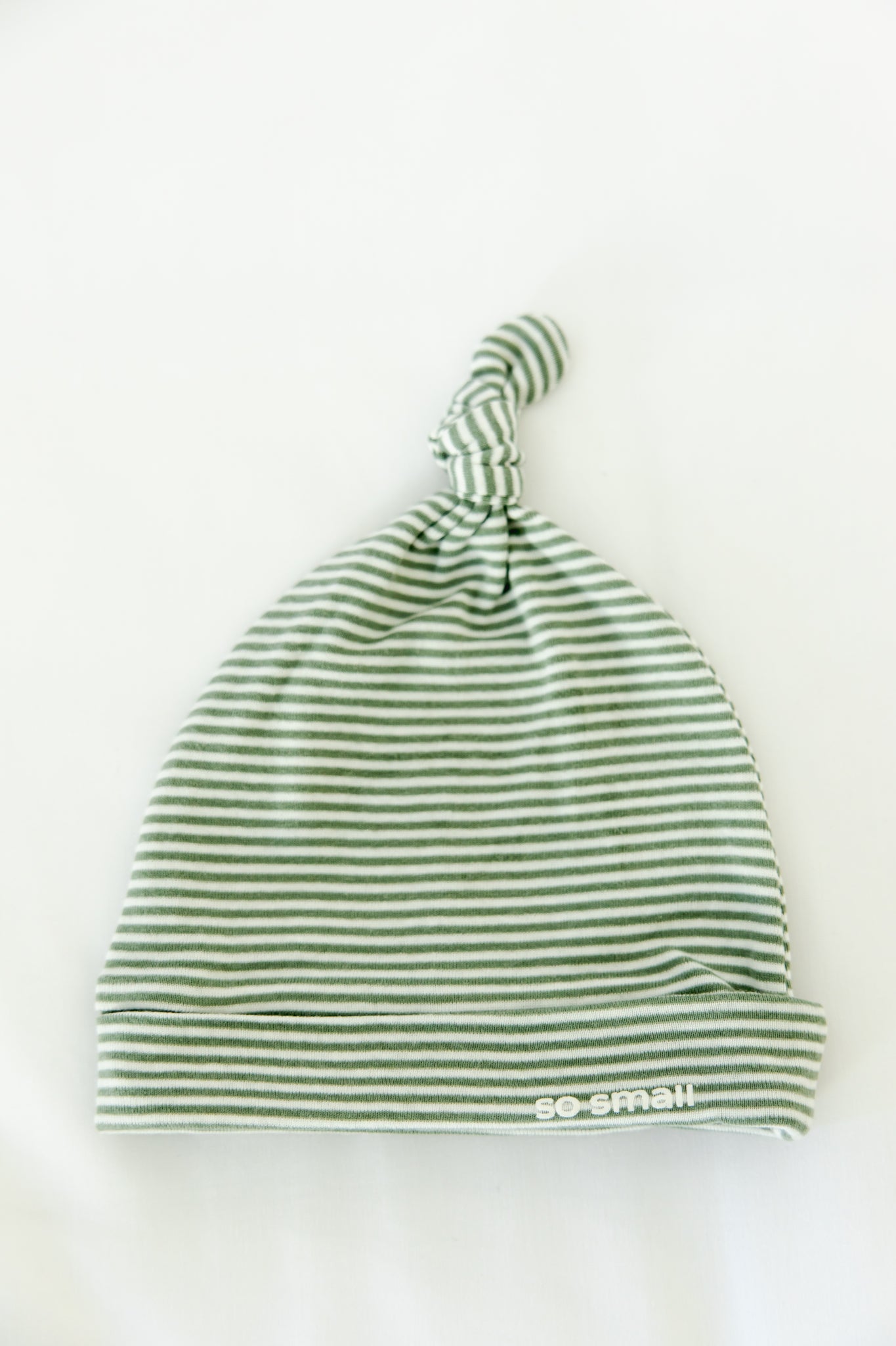 Certified Organic Knotted Beanie- Green Paradise
