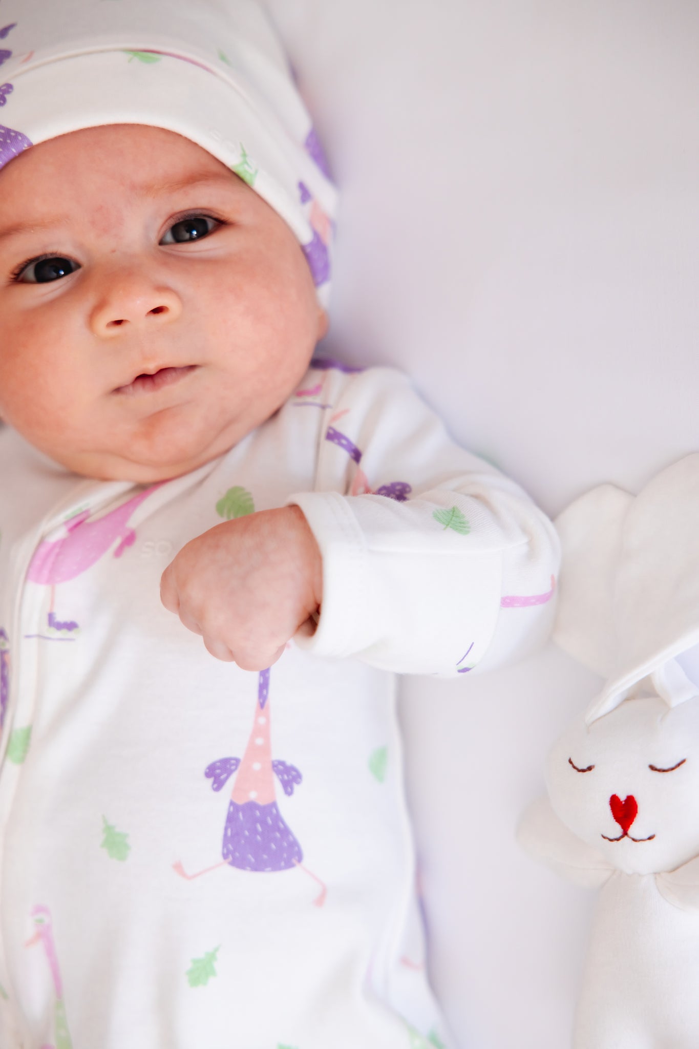so small Organic Zipper Footie-Goose Gone Loose