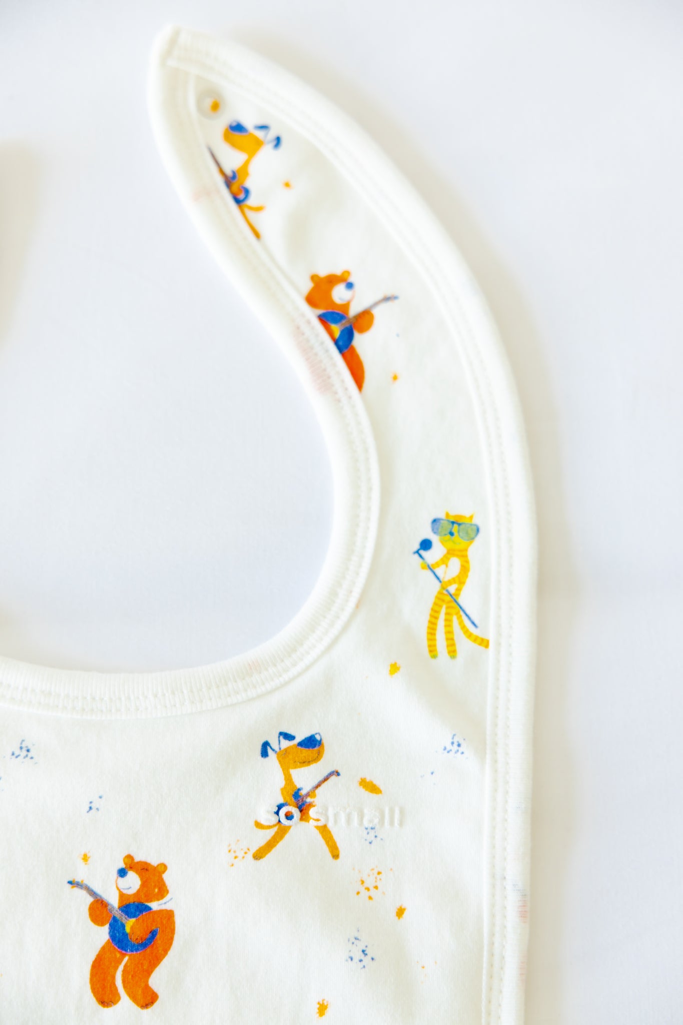 so small Organic Terry-Lined Bib- Dance with Me