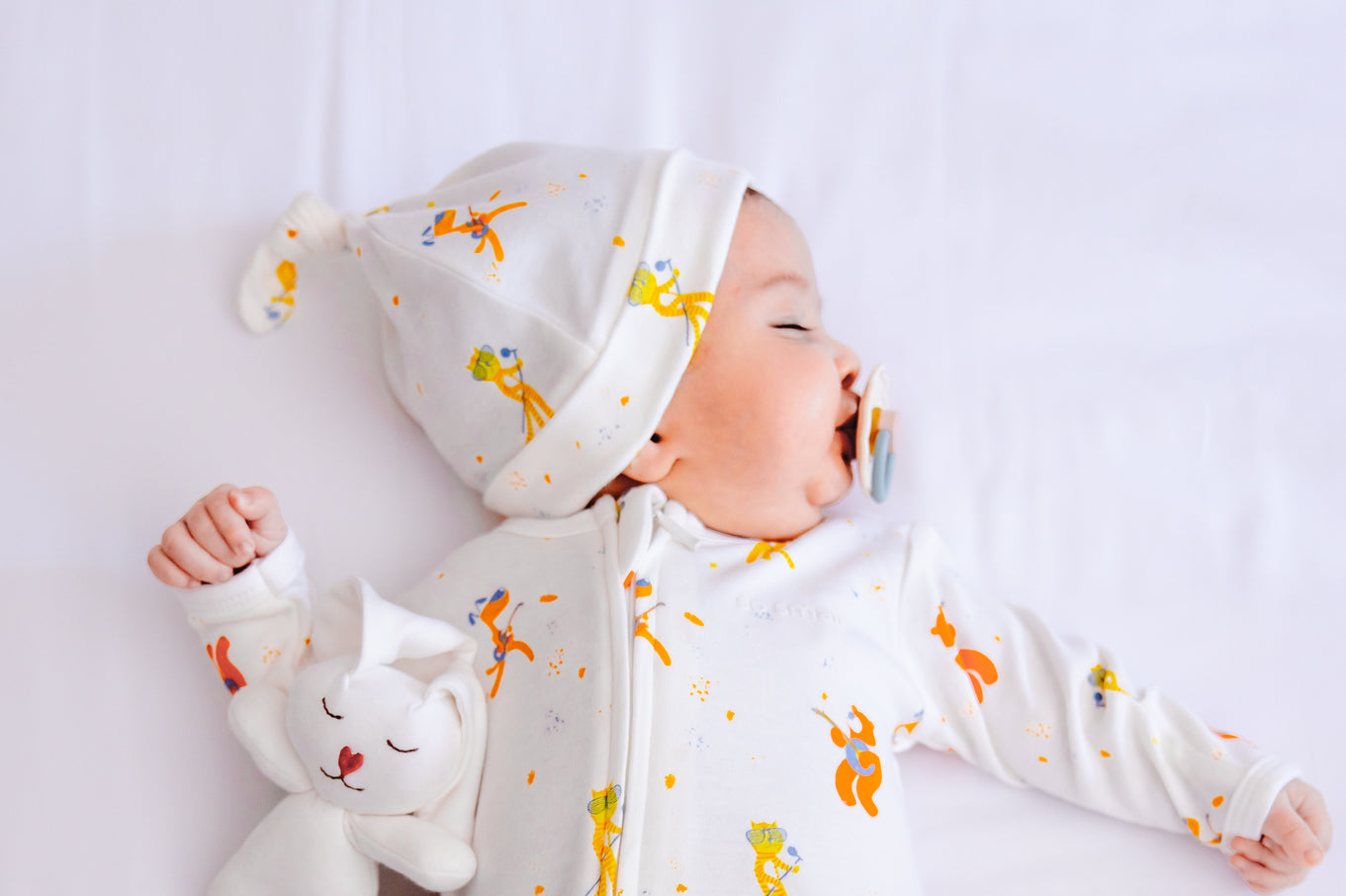 so small Organic Knotted Beanie- Dance with Me