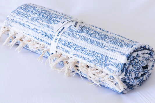 Organic Hand-Woven Play Mat- Sea Waves