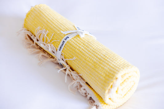 Organic Hand-Woven Play Mat- Sweet Corn