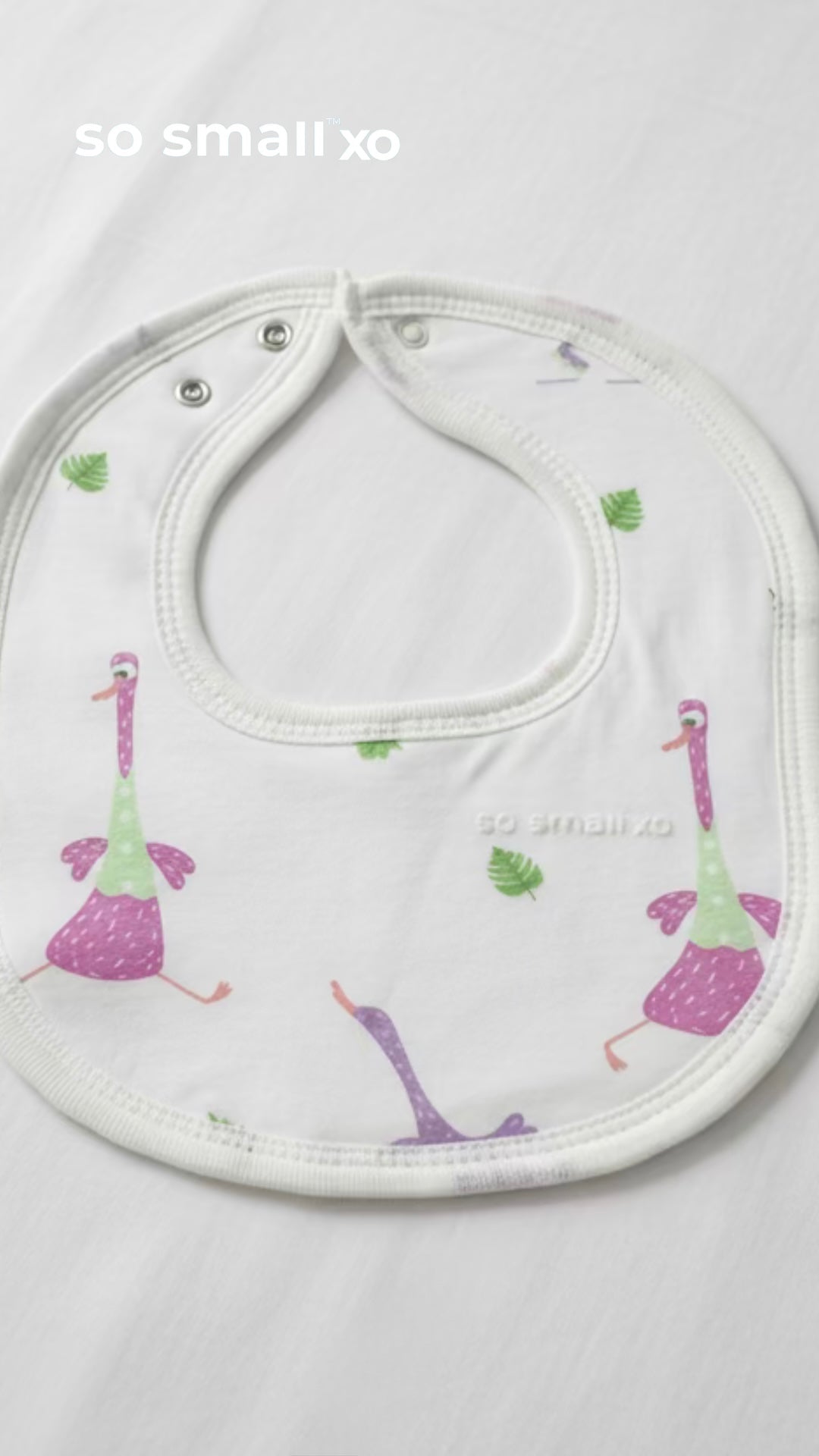 so small xo Terry-Lined Bib- Goose Gone Loose