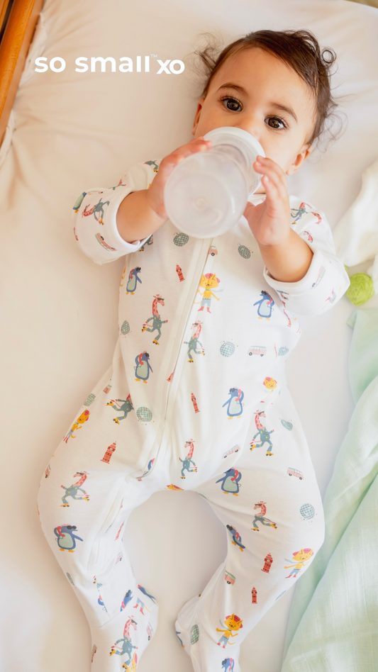 so small xo Zipper Footie- Disco Baby