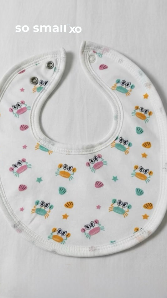 so small xo Terry-Lined Bib- Friends of the Sea