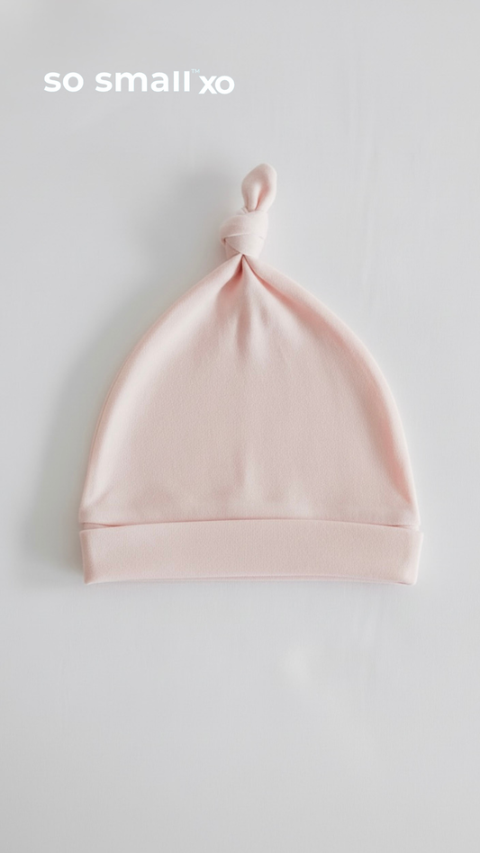 so small xo Knotted Beanie- Bon Bon