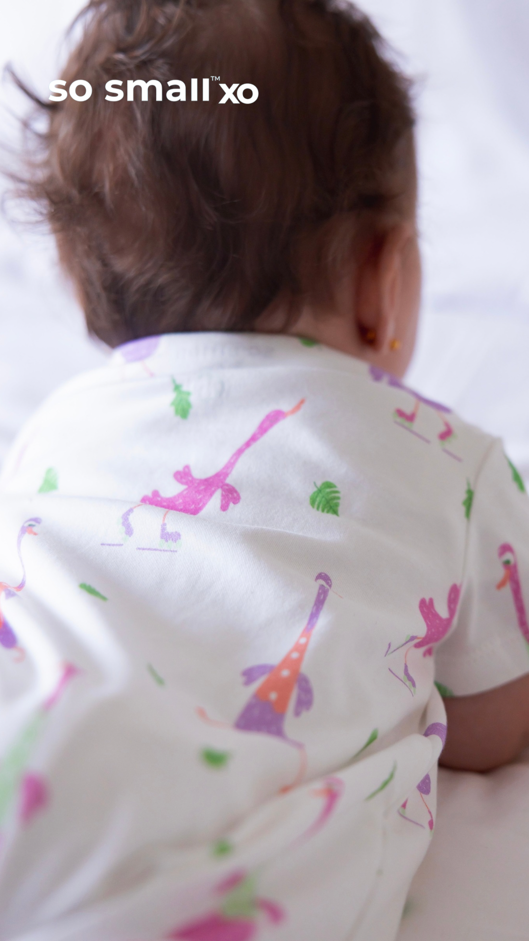 so small xo Half-Sleeved Zipper Romper-Goose Gone Loose