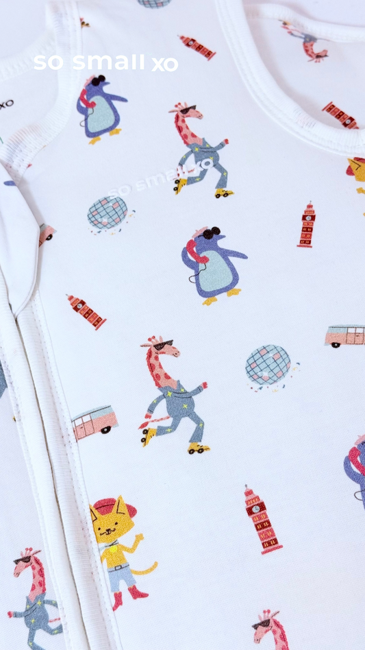 so small xo Winter Padded Sleeping Bag- Disco Baby