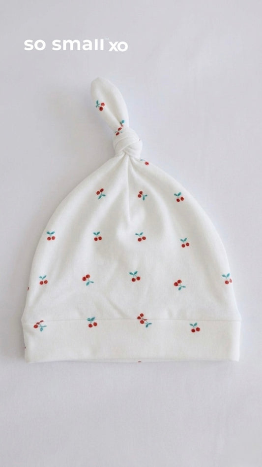 so small xo Knotted Beanie- Cherry Kiss