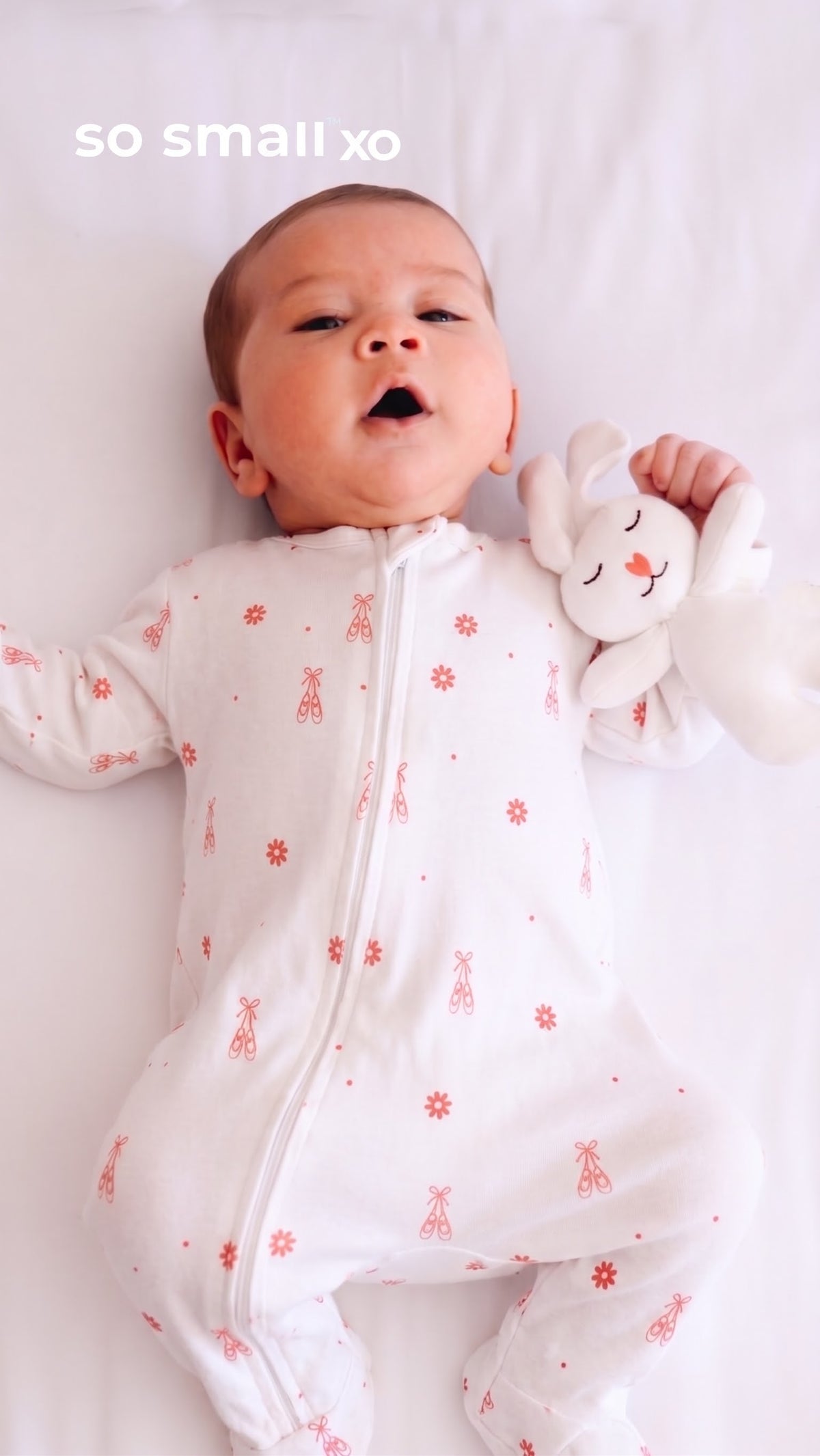 so small xo Zipper Footie- Ballerina Girl