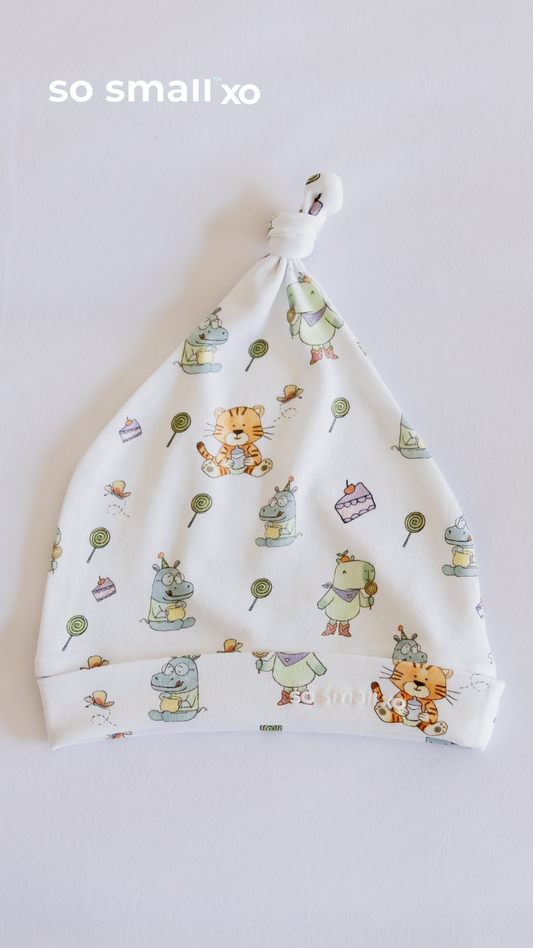 so small xo Knotted Beanie- Sweetheart Picnics