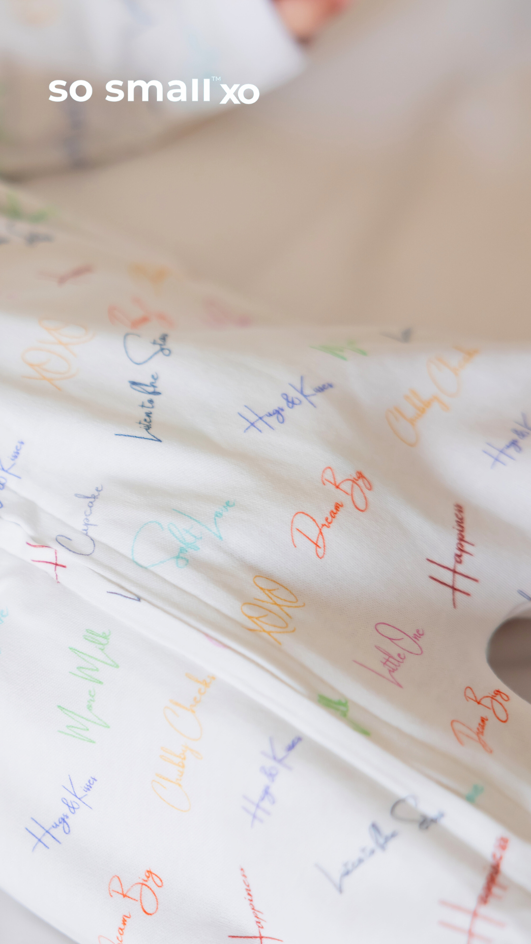 سالوبت so small xo بسوستة من القطن المصري الفاخر- تصميم كلام ماما