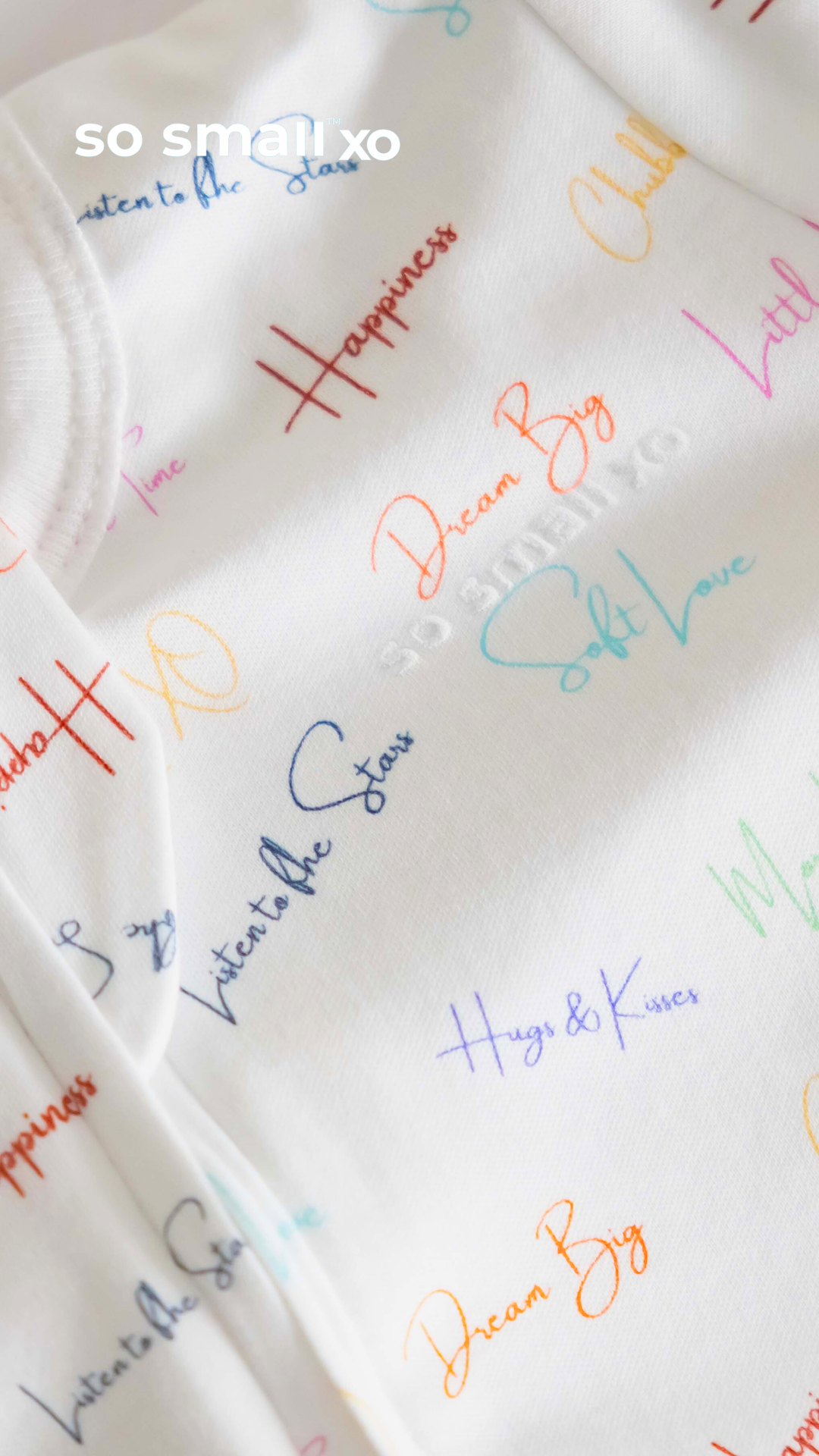 سالوبت so small xo بسوستة من القطن المصري الفاخر- تصميم كلام ماما