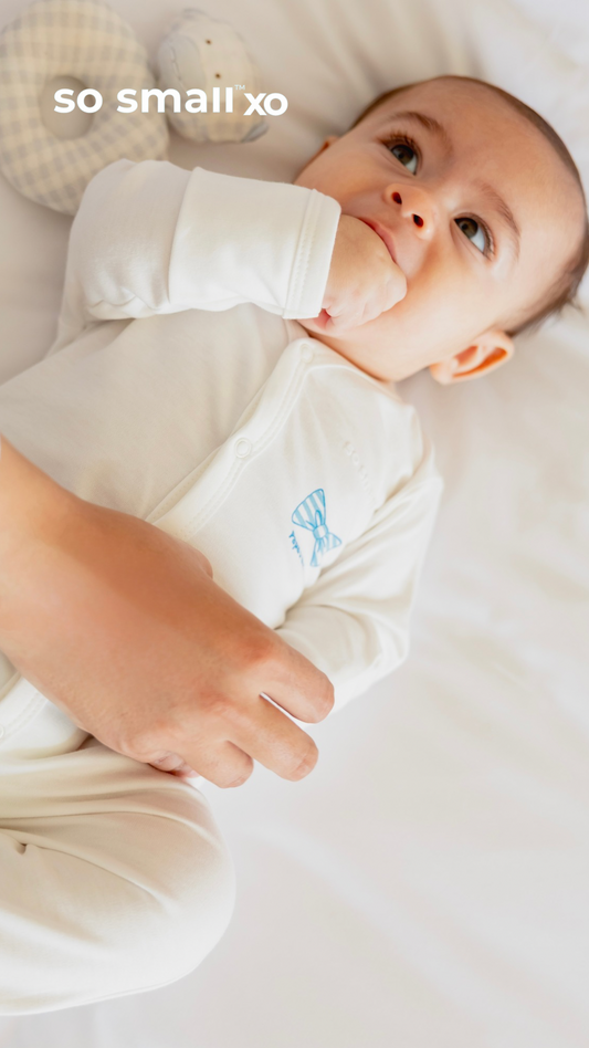 so small xo Middle Snap Footie- Papa's Mini