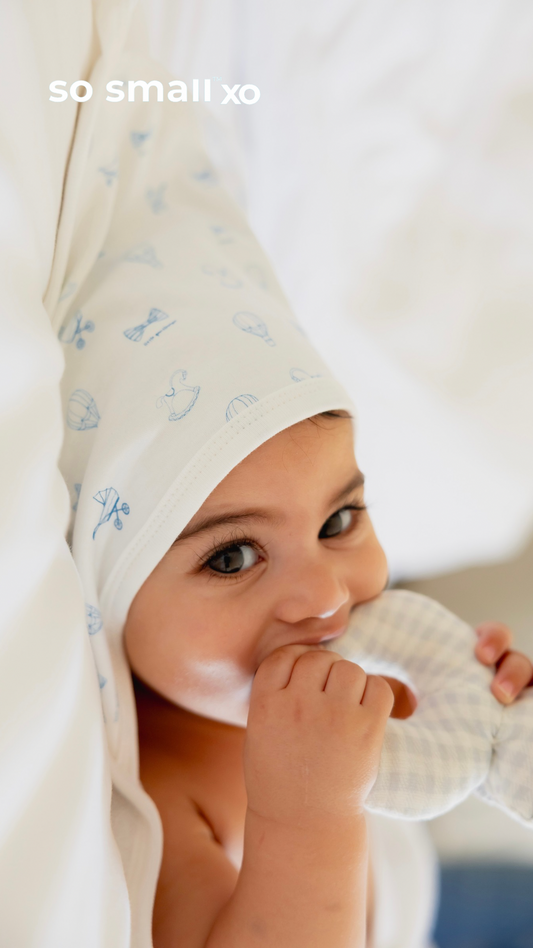 so small xo Hooded Towel- Little Gentleman