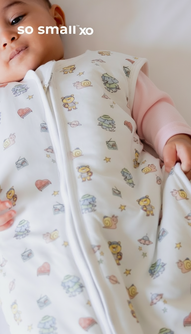 so small xo Winter Padded Sleeping Bag- Love You to the Moon