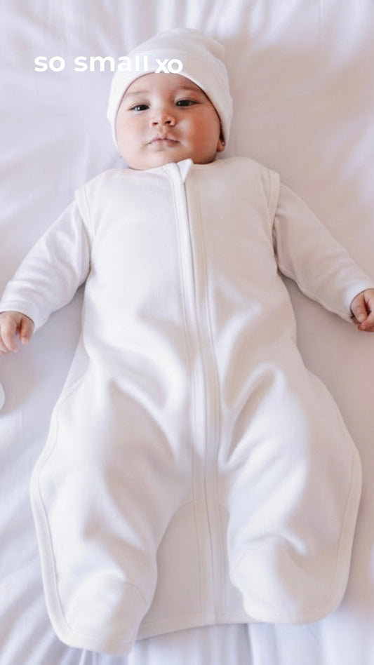 so small xo Summer Sleeping Bag- Milky White