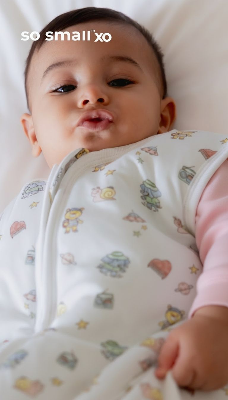 so small xo Winter Padded Sleeping Bag- Love You to the Moon