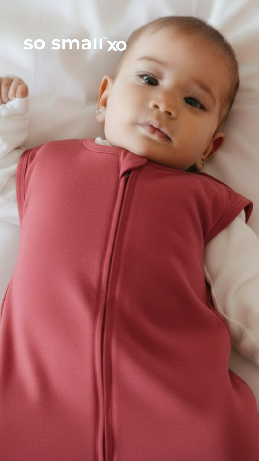 so small xo Winter Padded Sleeping Bag- Holly Berry