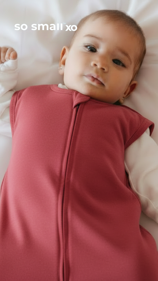 so small xo Winter Padded Sleeping Bag- Holly Berry