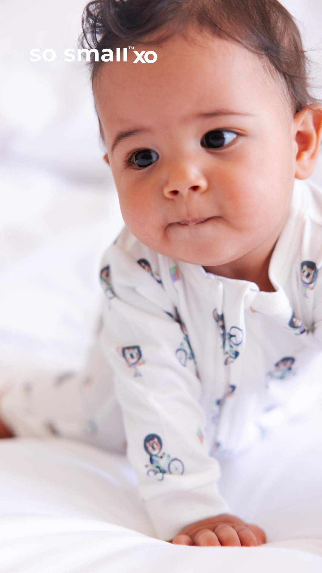 so small xo Footless Zipper Onesie- Happy Roars