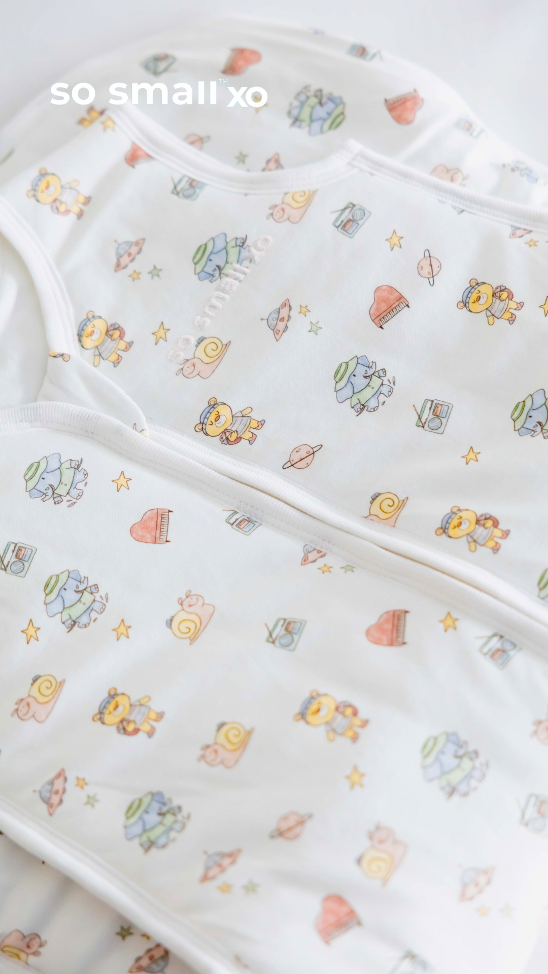 so small xo Winter Padded Sleeping Bag- Love You to the Moon