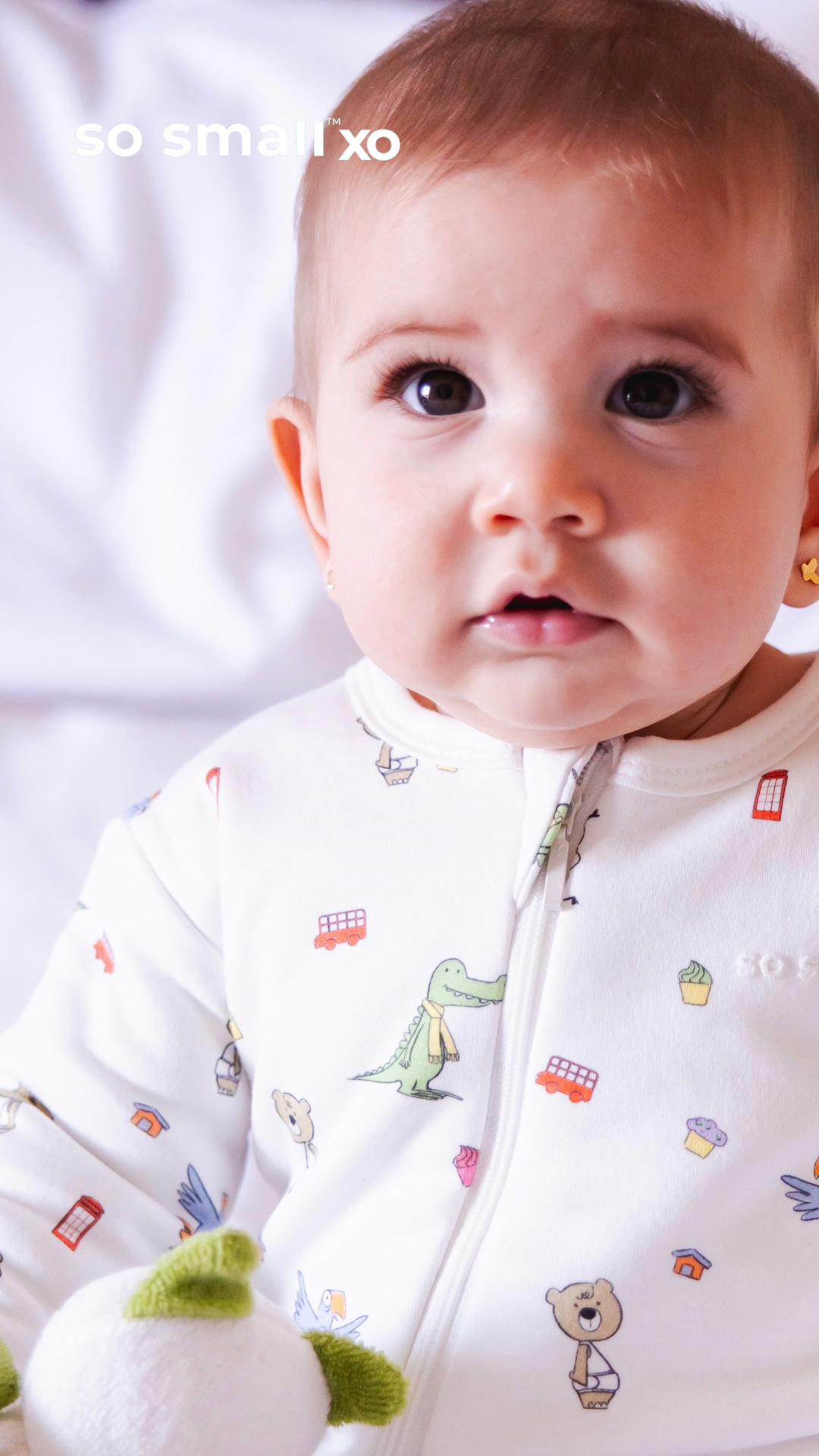 so small xo Padded Winter Footie- Playdates & Cupcakes