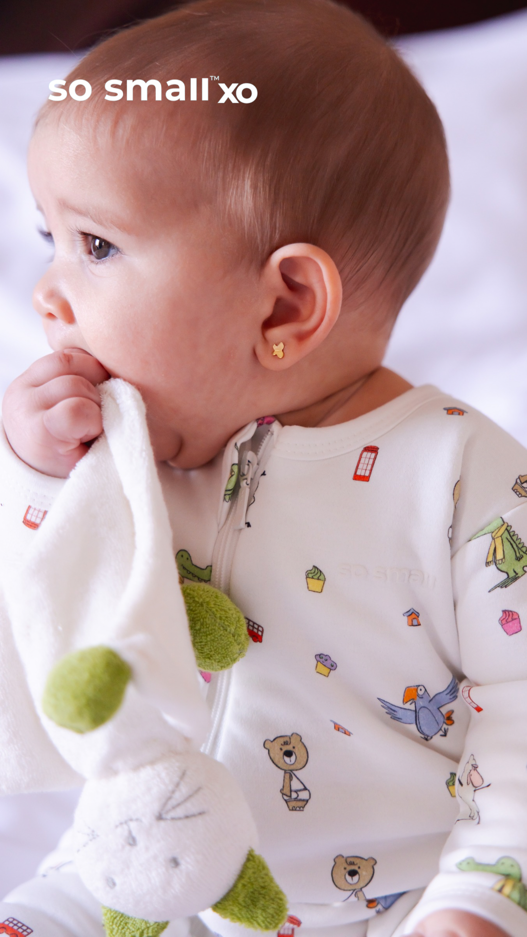 so small xo Padded Winter Footie- Playdates & Cupcakes