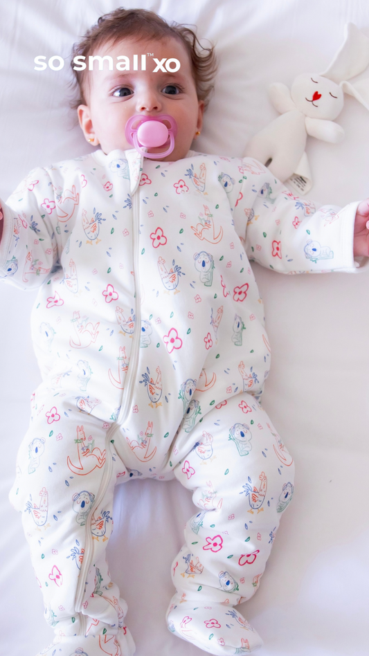 so small xo Padded Winter Footie- Lazy. Daisy. Dreams