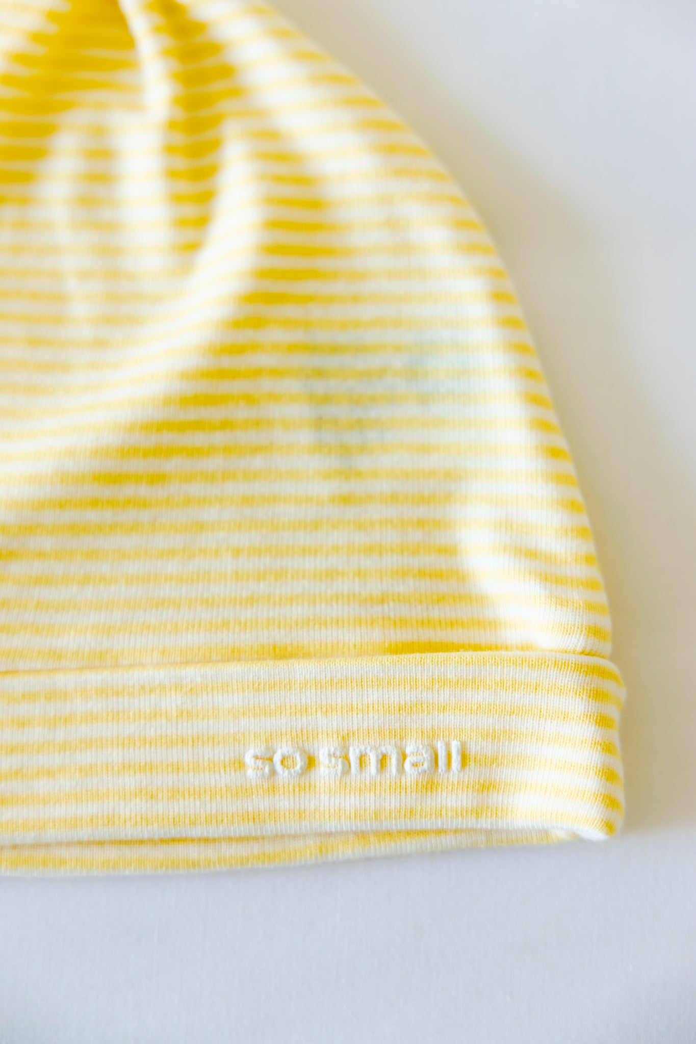 Certified Organic Knotted Beanie- Butter Cup