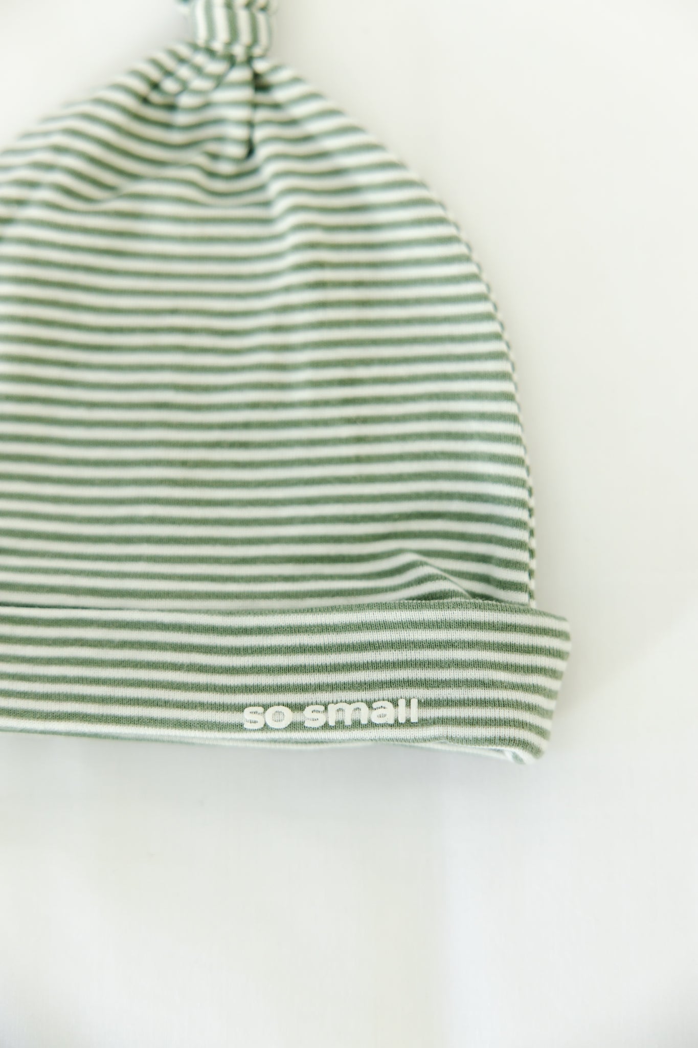 Certified Organic Knotted Beanie- Green Paradise