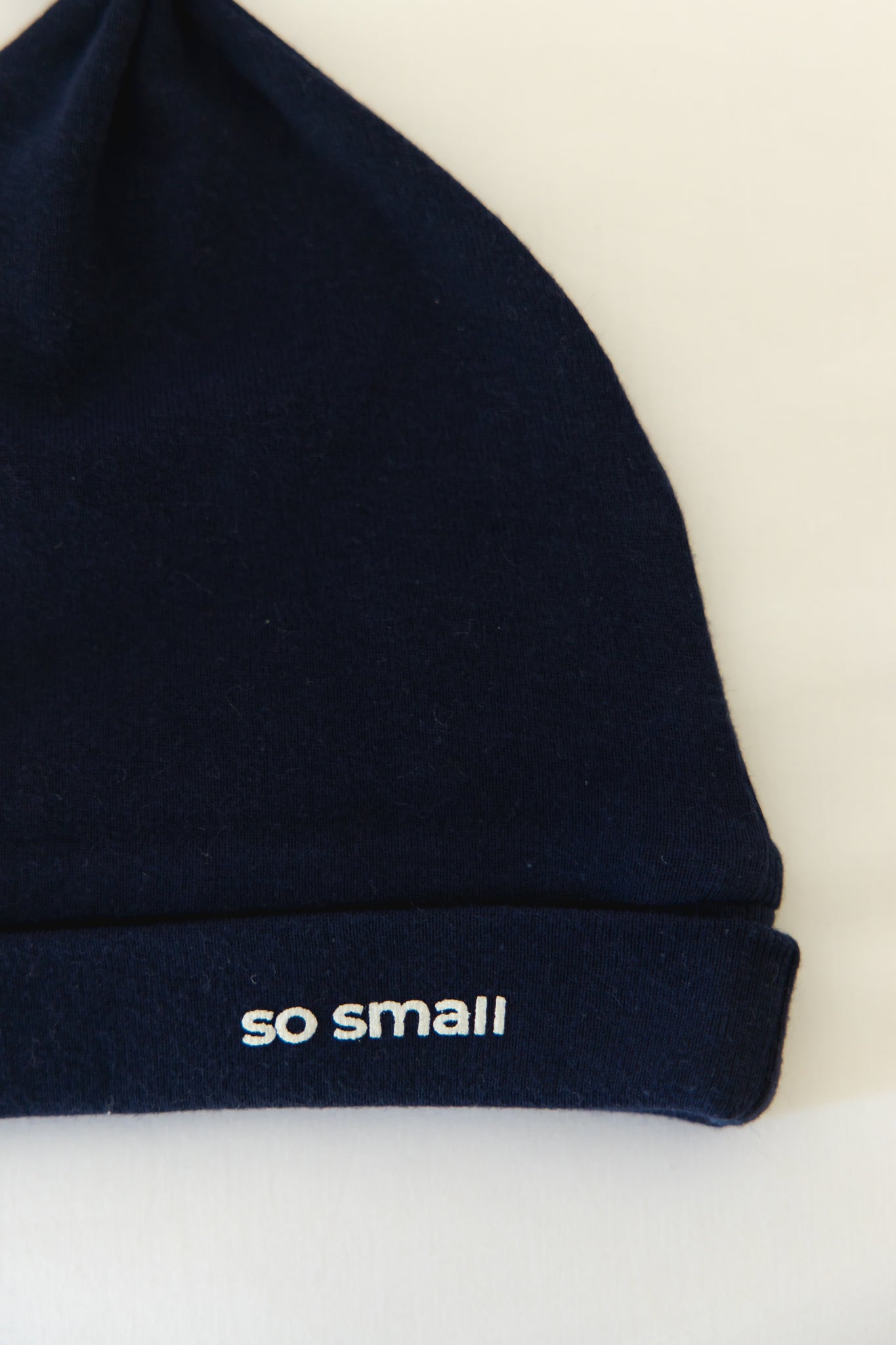 Certified Organic Knotted Beanie- Magnetic Blue