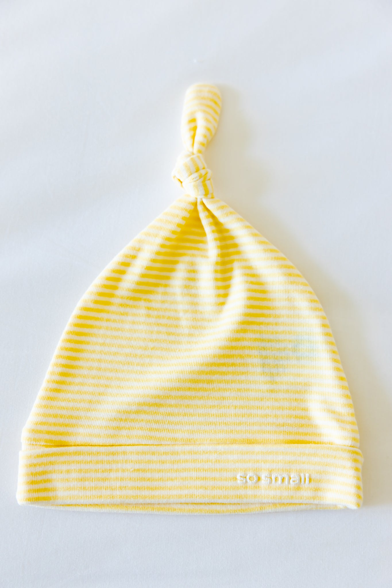 Certified Organic Knotted Beanie- Butter Cup