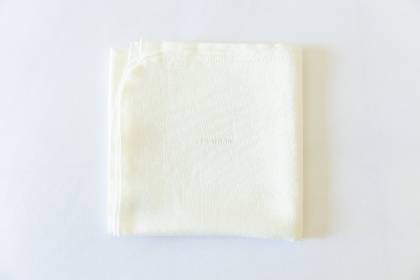 Certified Organic Muslin Swaddle Blanket- Marshmallow White