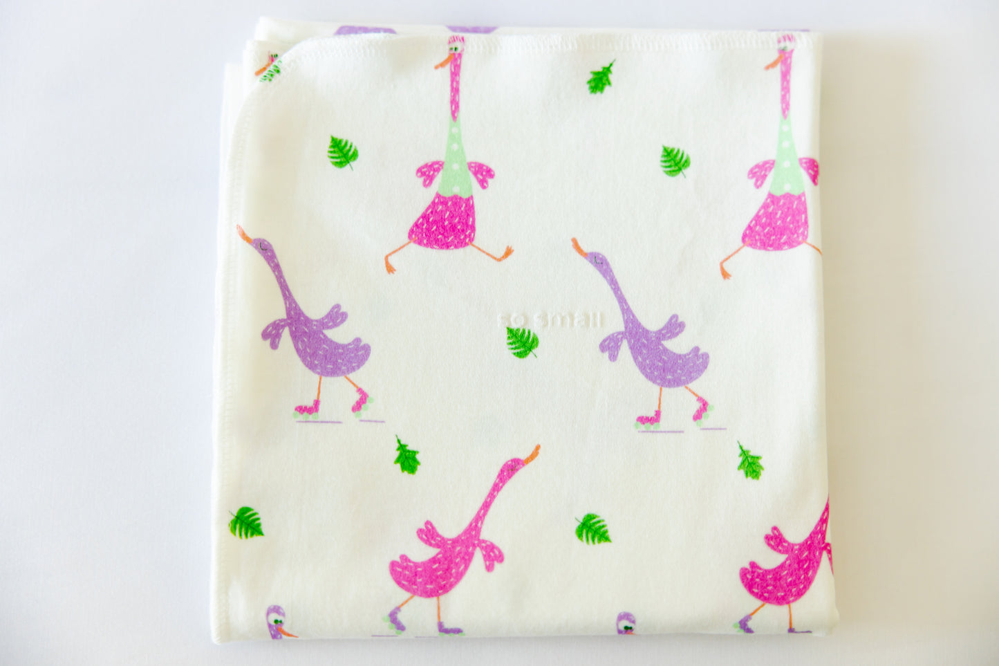 Certified Organic Cotton Swaddle Blanket- Goose Gone Loose