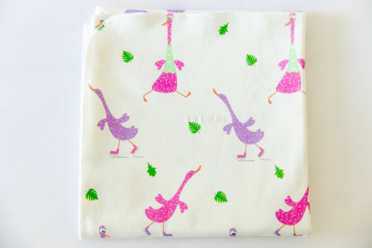 Organic Cotton Swaddle Blanket- Goose Gone Loose